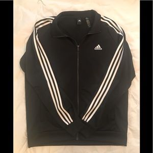 Men’s Adidas track jacket, black - size large